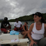 Melanie with the dynamic team specializing in boat trips